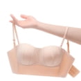 thumbnail image 3 of JGGSPWM Woman's Lingerie Small Breasts Gathered Top Support Back Comfort Bra Breathable Daily Bras Pink S, 3 of 3