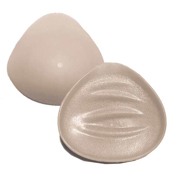 BIMEI One Piece Triangle Microporous Mastectomy Prosthesis Women Bra Enhancer Inserts Lightweight Silicone Breast form /Shaper for Breast Asymmetry/Mastectomy,Microporous Classic #858,BM9