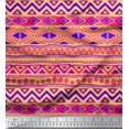 thumbnail image 1 of Soimoi Velvet Fabric Aztec Geometric Decor Fabric Printed Yard 58 Inch Wide, 1 of 3