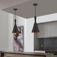 thumbnail image 2 of Plata Décor -  CAROL 2 - Modern Black and Gold Style Pendant, 2 of 2
