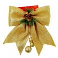 thumbnail image 1 of 2 Pcs Décorations de Noël Nœuds Couronnes Rouges Grands Nœuds de Sapin de Noël Nœuds à Paillettes Nœuds Décoratifs pour Maison Fête de Noël 9.8 x 11.8 Po, 1 of 10
