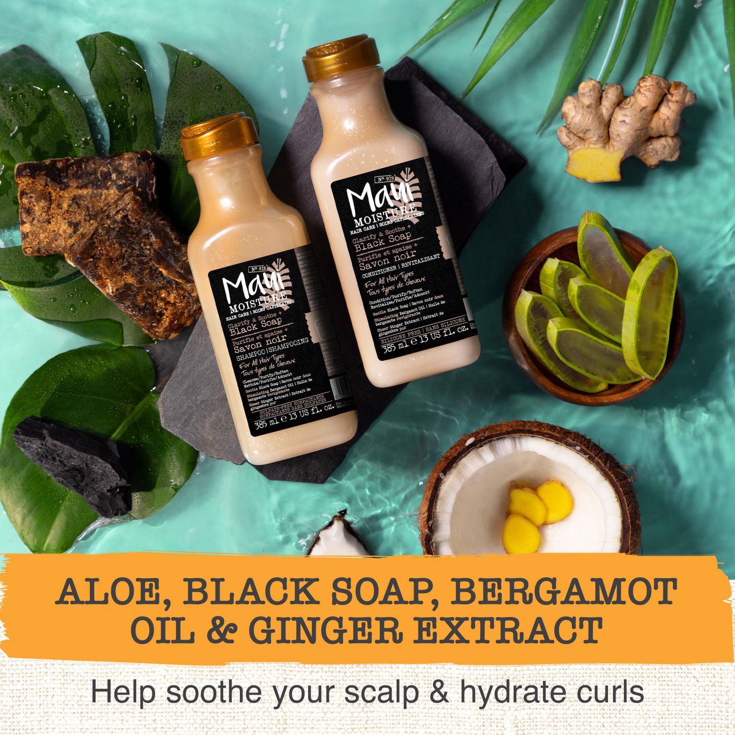 Maui Purifie et Apaise + Savon Noir Revitalisant