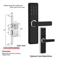thumbnail image 2 of Serrure de Porte à Empreinte Digitale à Conception Sans Perçage, Contrôle par Application Smart Life, Capacité de 150 Pcs pour Utilisateurs, Installation Facile, 2 of 6