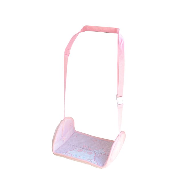 Tapis de Soutien Repose-Pieds Rose pour Siège Arrière de Voiture pour Passagers 19,69 X 18,90 X 10,24 Pouces Coussin de Repose-Jambes avec Base Antidérapante pour Confort Rose