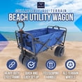 thumbnail image 2 of Mac Sports Collapsible Folding All Terrain Outdoor Beach Utility Wagon Cart, 2 of 10