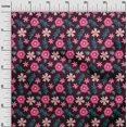 thumbnail image 2 of oneOone Polyester Lycra Fabric Leaves & Floral Artistic Decor Fabric Printed BTY 56 Inch Wide, 2 of 4