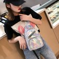 thumbnail image 1 of EGNMCR Bright Leather Small Sling Colorful Backpack Multi-Purpose Chest Bag Hiking Outdoor,, 1 of 6