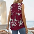 thumbnail image 5 of LSLJS Débardeurs pour Femmes T-shirt Ample Confortable à Col en V Imprimé Mode pour Femmes Blouse Sans Manches Hauts Décontractés, 5 of 5