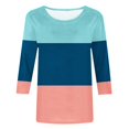 thumbnail image 5 of Pompotops T-shirt d'Été pour Femme, Mode, Ajusté, à Nouer, Col Rond, Manches Courtes, Liquidation, 5 of 5