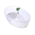 thumbnail image 5 of Petit Aquarium en Plastique pour Tortues, Bac pour Reptiles, Terrarium, Île de Pétillant avec Rampe, 5 of 5