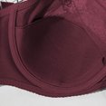 thumbnail image 3 of VEKDONE Woman's Embroidery Thin Style Ventilate Large Size Bra Steel Rim Wine 44/100G, 3 of 4