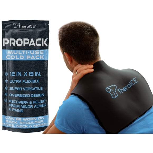 TheraICE PROpack Cold Therapy Reusable Cold Gel Ice Pack - Extra Large 12x15 - Great for Muscular Back Pain, Shoulder, Hip Knee - Oversized Multipurpose Cold Icepack for