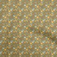 thumbnail image 1 of oneOone Soie Tabby Gamboge Jaune Tissu Récolte Matière de Robe Tissu Imprimé Tissu au Yard 42 Pouces de Large, 1 of 4