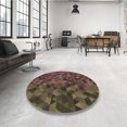thumbnail image 4 of Ahgly Company Tapis d'Intérieur Lavable à la Machine, Carré, Transitionnel, Brun, Tapis de Zone, 7 Pieds Carré, 4 of 7