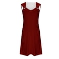 thumbnail image 4 of Erwazi Robes d'Été Décontractées pour Femmes, Robes de Plage d'Été, Robe Midi Sans Manches, Robe Bohème de Vacances, Robe Débardeur, 4 of 5