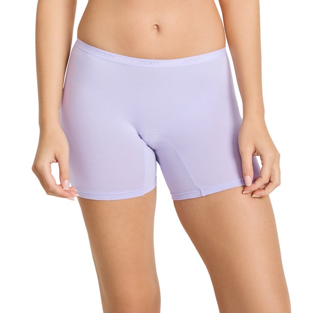 Jockey Culotte Boxeur pour Femmes Worry Free en Coton Extensible, Absorption Modérée