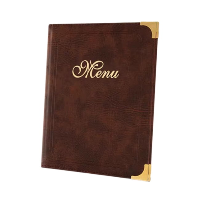 davian Menus Cover for Service Guide Book Refillable Menu Organizer Price List Book Coffee