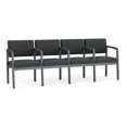 thumbnail image 1 of Lenox Steel Reception Waiting 4 Seats Chair / Charcoal Steel / Dark Gray, 1 of 5