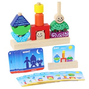 Zootealy Puzzle Jeu de réflexion puzzle pour enfants "Jour et nuit"