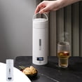 thumbnail image 1 of KITTEHIGM Electric Kettle, Portable Electric Kettle For Boiling Water, Small Travel Tea Kettle Automatic Shut Off, One Cup Hot Water Maker, 500ml-White Pallets #09, 1 of 7