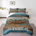 thumbnail image 2 of Erosebridal Rustic Farmhouse Bedding Queen Comforter Set, Sailboat Down Comforter, Paddle Decor, Breathable 3pcs, 2 of 7
