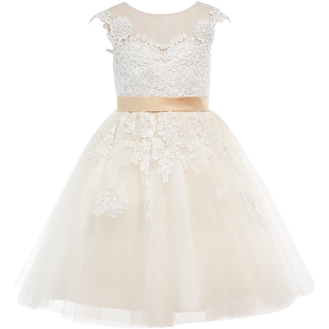 B91xZ Robe d'Été Sans Manches pour Tout-Petite Fille Tunique Basique Tenue de Jeu Robes Chemise, Beige 8