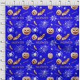 thumbnail image 4 of oneOone Velvet Blue Fabric Halloween Sewing Craft Projects Fabric Prints By Yard 58 Inch Wide, 4 of 4