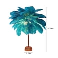 thumbnail image 3 of UsRHHA Feather Table Lamp Battery Operated LED, Bedside Night Light for Bedroom Living Room Party Wedding Centerpiece, Decorative Ambient Lamp, 3 of 7
