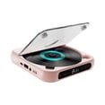 thumbnail image 3 of Wisewang Portable CD Player With High Sensitivity LCD Screen Compact Size Convenient To Carry For Outdoor FM Radio Mak Pink 135x135x25mm, 3 of 6