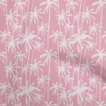 thumbnail image 1 of oneOone Cotton Cambric Light Pink Fabric Tropical Tree Fabric For Sewing Printed Craft Fabric By The Yard 56 Inch Wide, 1 of 4