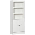 thumbnail image 1 of HOMCOM 72" Kitchen Pantry Cabinet, Buffet with Hutch, Bookcase with Doors, 1 of 9