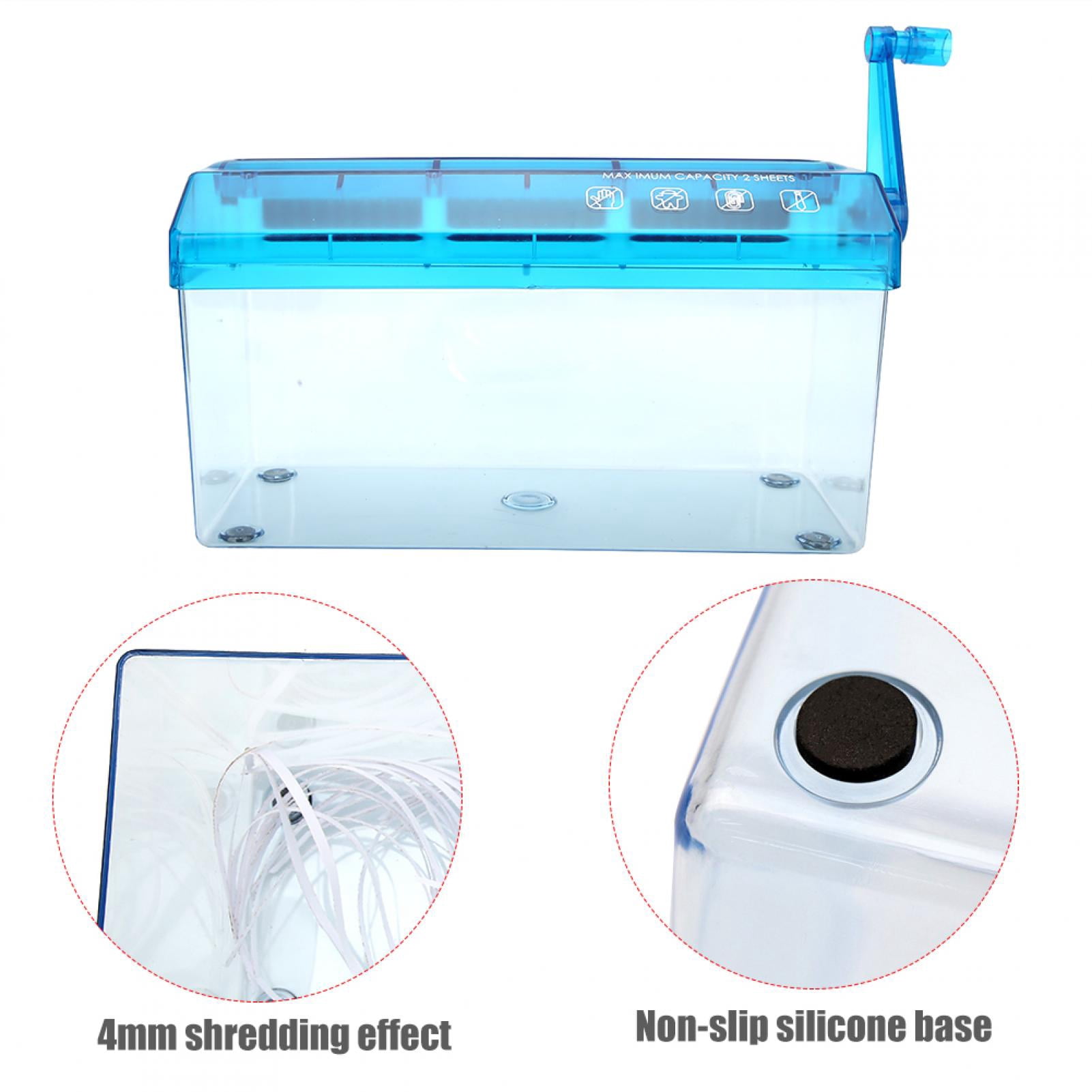 Hand Paper Shredder, Blue Paper Cutter, Manual Paper Cutter, Desktop Paper Cutter, For School Home