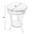 thumbnail image 3 of Butler Specialty Traditional Round Accent Table In Plantation Cherry, 3 of 9