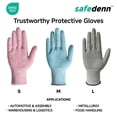 thumbnail image 4 of 3 Pairs E-Class Cut-Resistant Work Gloves, Touchscreen Friendly, OEKO-TEX Certified, Designed for Work & Cooking, 4 of 9