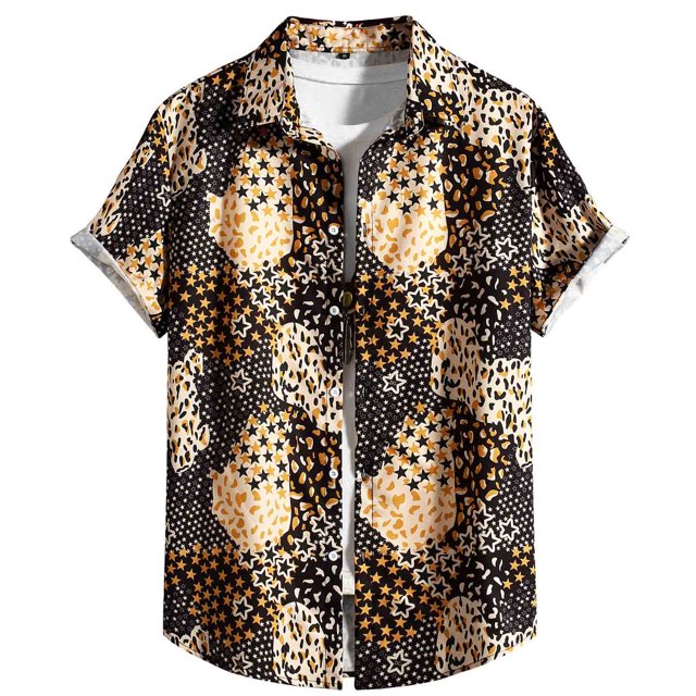 Birdeem Mode Décontractée Col à Revers Haut Ethnique Décontracté Chemise à Manches Courtes Col Rabattu Blouse & Chemise