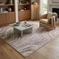 thumbnail image 3 of Rug Branch Nomad Abstract Indoor Area Rug, Purple Beige, Coastal - Living Room, Bedroom, Dining Room, and Kitchen, 3 of 7
