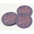 thumbnail image 3 of Inkdotpot Pack Of 100 Real Rose Gold Foil Paper Tags Happy Holiday Favor Hang Tags, 3 of 6
