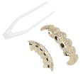 thumbnail image 3 of Hip Hop Teeth Decoration, Fashionable Hip Hop False Teeth Reusable Electroplate  For Halloween Party For Birthday For Concert Gold,Silver, 3 of 8