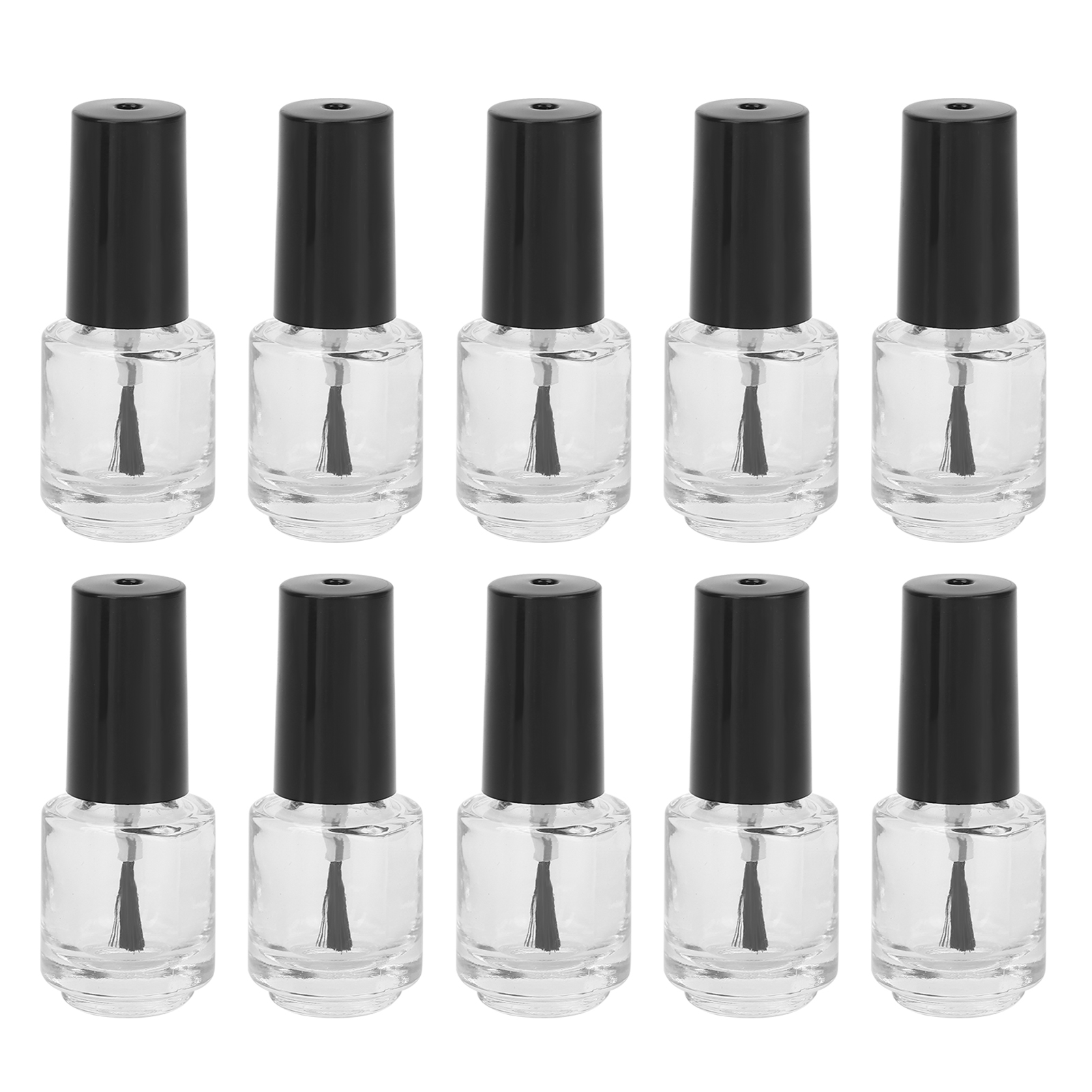 Nail Polish Bottlewith Funnel,10pcs 5ml Professional Empty Empty Nail Polish Bottle Nail Polish Glass Bottle Dependable Performance