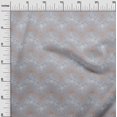 thumbnail image 3 of oneOone Viscose Chiffon Dusty Blue Fabric Leaves Craft Projects Decor Fabric Printed By The Yard 42 Inch Wide, 3 of 5