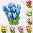 thumbnail image 2 of New Practical Flowers Tulip Bouquet Fake Lifelike Long-lasting Beautiful, 2 of 12