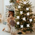 thumbnail image 1 of Antqov Décoration de Sapin de Noël Nœud Perle Ornement Suspendu, 1 of 4