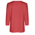 thumbnail image 5 of Yuyuzo Womens 3/4 Sleeve Tops Basic Button Crew Neck Solid Color Loose Fitted Tunics Tee Blouses, 5 of 5