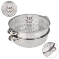 thumbnail image 1 of Casserole à Vapeur Casserole à Vapeur en Acier Casserole à Vapeur à 2 Couches Batterie de Cuisine à Vapeur Robuste et Durable Restaurant pour Cuisine, 1 of 8