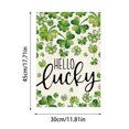 thumbnail image 2 of St. Patricks Day St. Patrick's Day Garden Flag Four Leaves, 2 of 5