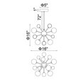 thumbnail image 3 of Lustre 8 Lumières avec Finition Nickel Poli, 3 of 7