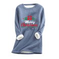 thumbnail image 1 of Birdeem T-Shirt à Manches Régulières pour Femmes, Mode de Noël, Imprimé, Hiver, Ample, Vacances, Décontracté, Manches, Col Rond, 1 of 1