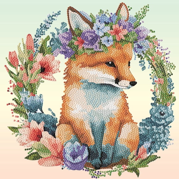 DIAMOND DOTZ® Floral Garland Fox Special Edition Diamond Painting Kit