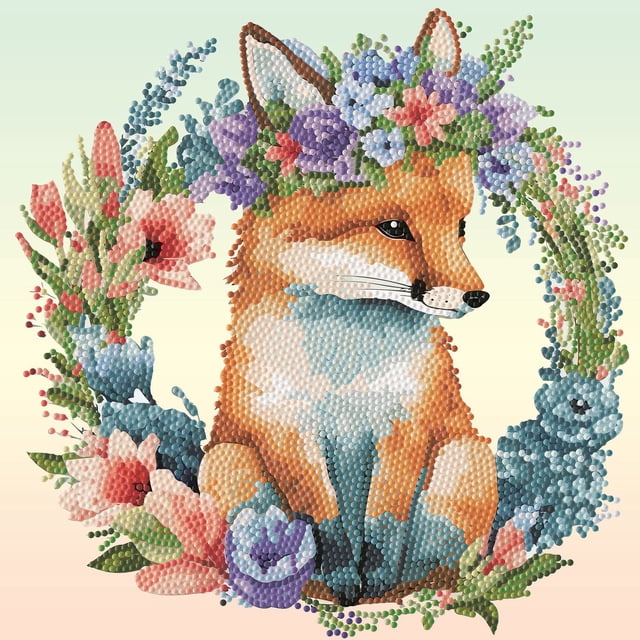 DIAMOND DOTZ® Floral Garland Fox Special Edition Diamond Painting Kit