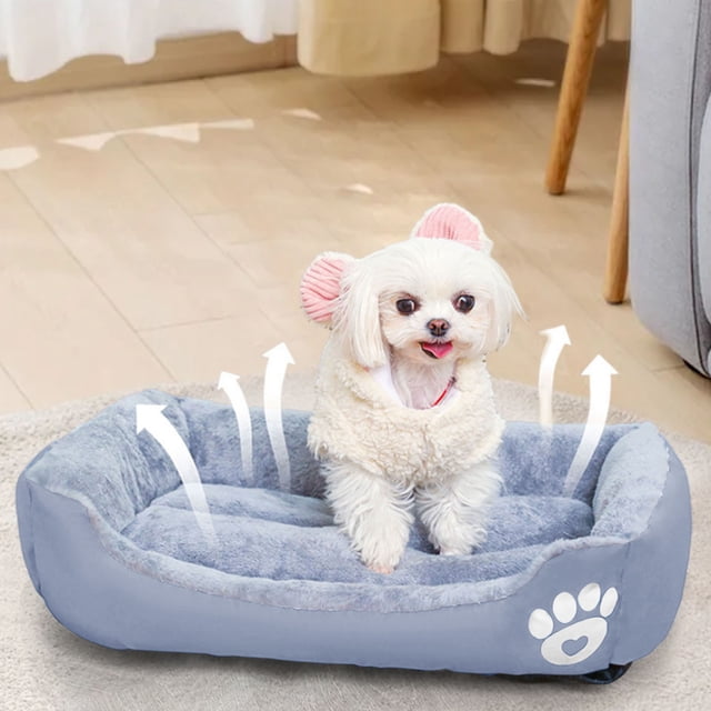 Vaidha Dog Beds For Medium Dogs Washable Dog Bed Comfortable And Breathable Pet Bed Rectangle Warming Dog Bed For Medium Dogs